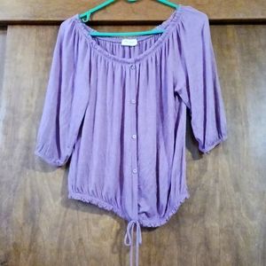 Flowy top with draw string